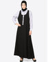 Chic Executive two color Abaya Black