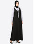 Chic Executive two color Abaya Black