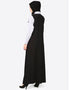 Chic Executive two color Abaya Black