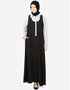 Chic Executive two color Abaya Black