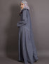 Arabic Executive Wrap Around Coat Abaya Blue
