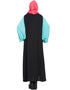 Dubai Contrast Sleeve Casual Abaya Black