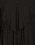Modest Frill at front Pant Abaya Black
