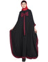 Modest Kaftan style bow abaya Black