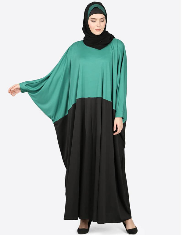 Arabic two color Kaftan Blue