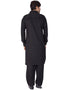Readymade Men Pathani Black Pathani Cotton Pant Close-up View