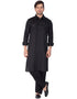 Readymade Men Pathani Black Pathani Cotton Pant Front View