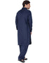Readymade Men Pathani Navy Blue Pathani Cotton Pant Close-up View