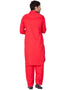 Readymade Men Pathani Fuschia Pink Pathani Cotton Pant Close-up View