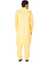 Readymade Men Pathani Yellow Pathani Cotton Pant Close-up View