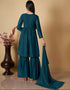 chic rama georgette designer party wear readymade salwar suit with rama georgette pr-prt19220 Back View