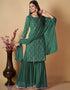 sleek mint green georgette heavy designer suit collection here with mint green georgette 13427-prt19290 Front View