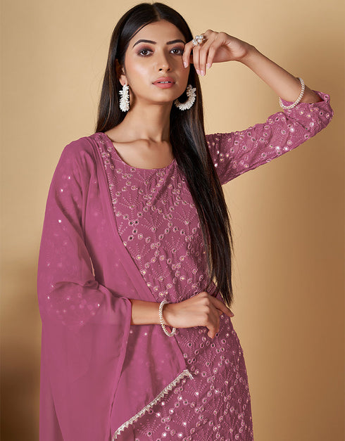 modern pink georgette heavy designer suit collection here with pink georgette 13427-prt19291 Side View