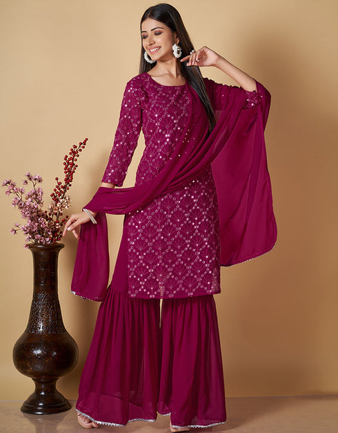 glamorous rani georgette heavy designer suit collection here with rani georgette 13427-prt19293 Front View