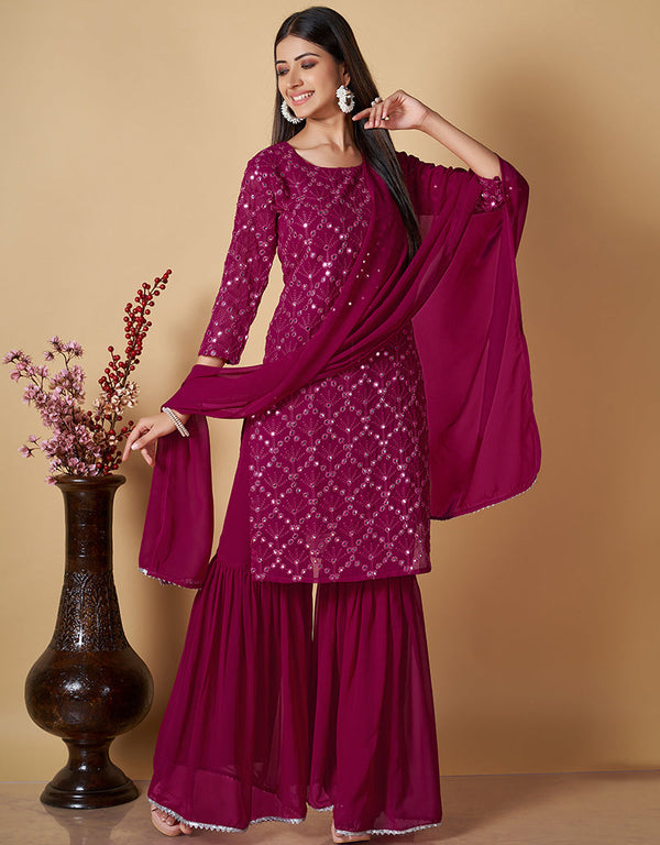 glamorous rani georgette heavy designer suit collection here with rani georgette 13427-prt19293 Front View