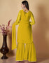 classy yellow georgette heavy designer suit collection here with yellow georgette 13427-prt19295 Close-up View