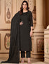 stylish black rangoli silk heavy designer suit collection here with black rangoli silk 13439-prt19373 Front View