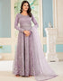elegant violet net heavy designer suit collection here with violet japan satin 13441-prt19382 Front View