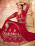 chic red faux georgette heavy designer suit collection here with red dull santoon 13445-prt19403 Close-up View