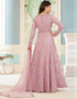 sleek pink net designer party wear readymade salwar suit with pink japan satin 13448-prt19418 Close-up View