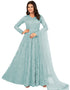 sophisticated sky net designer party wear readymade salwar suit with sky japan satin 13448-prt19420 Back View