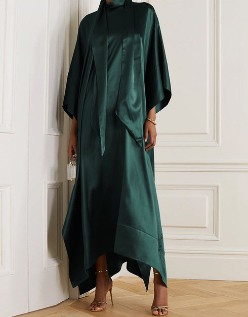 Rama Green Heavy Designer Heavy Maxi Dress