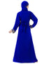 Designer Royal Blue Georgette Hand Zari Embroidery Kaftan