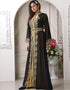 Modest Black Georgette Stone Embroidery Moroccan