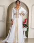 Modern Light Grey Georgette Stone Embroidery Moroccan
