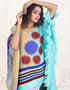 Muslim Coral Blue Casual Farasha Style Kaftan