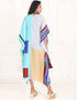 Muslim Coral Blue Casual Farasha Style Kaftan