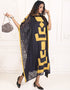 Modest Black color Brasso Kaftan