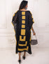 Modest Black color Brasso Kaftan