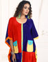 Modern Milano Red Party Wear Moden Style Kaftan