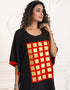 Islamic Miage Black Silk Fancy Style Kaftan