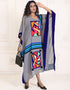 Women Santa Grey Color Real Georgette Handmade Free Size Kaftan