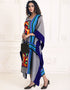 Women Santa Grey Color Real Georgette Handmade Free Size Kaftan