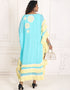 Muslimah Blizzard Blue Maxi Style Summer Wear kaftan