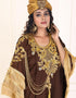 Trendy Crater Brown Designer Georgette Free Size Beach wear Kaftan