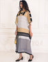 Modest Light Brown Boho Style Handmade Kaftan
