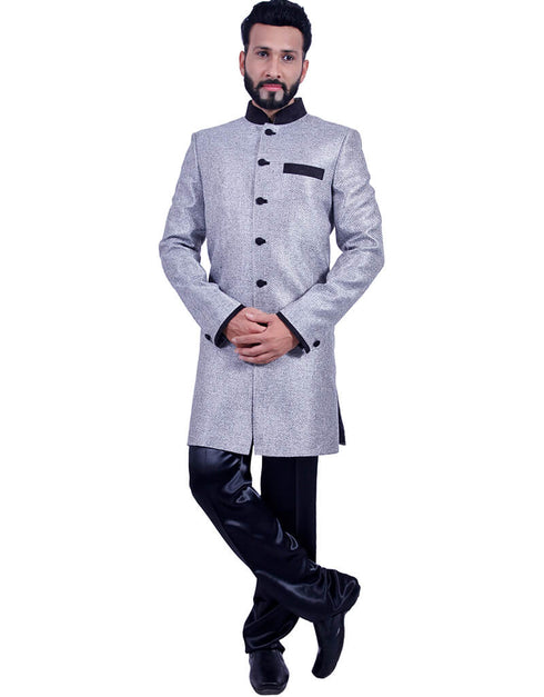 Silver Indo western Juit Pant