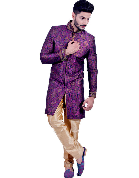 Multicolor Indo western Zari Tanchoi Chudidaar