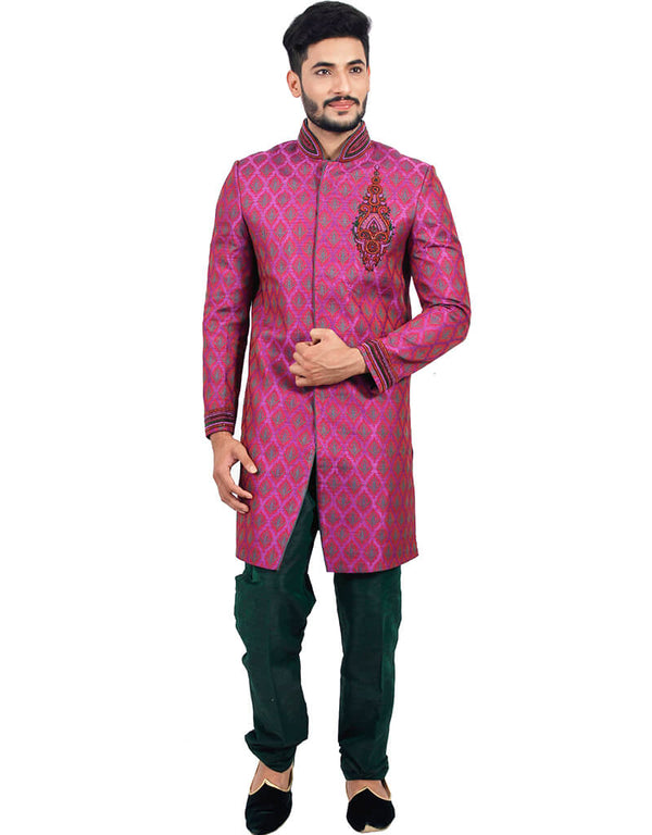 Multicolor Indo western Zari Tanchoi Pant