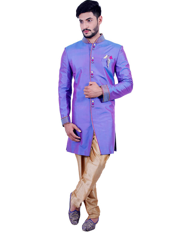 Amethyst Indo western Art Silk Chudidaar