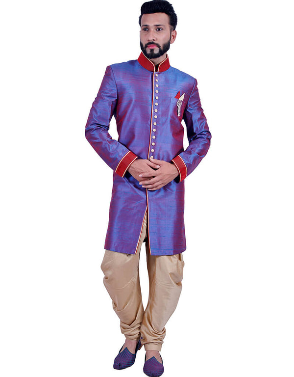 Blueberry Indo western Art Silk Dhoti