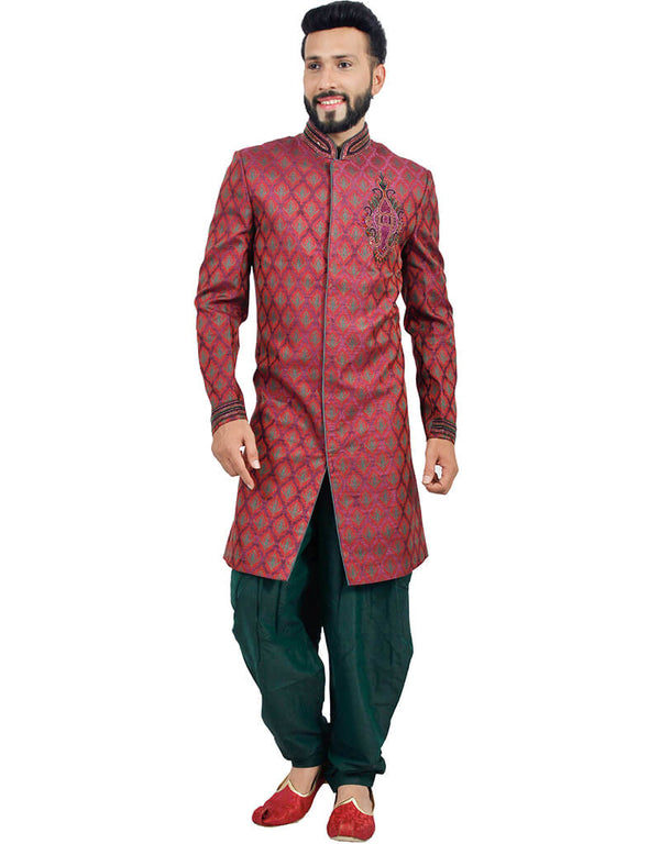 Multicolor Indo western Zari Brocade Dhoti