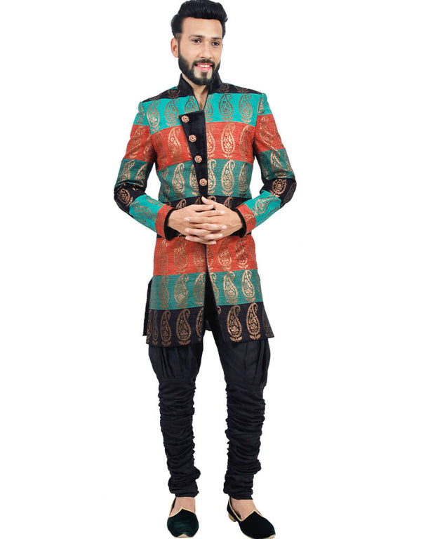 Multicolor Indo western Rich Brocade Dhoti