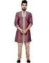 Rosy Brown Indo western Art Silk Chudidaar