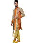 Khakhi Indo western Art Silk Chudidaar Closure View