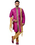 Neon Purple Indo western Art Silk Chudidaar